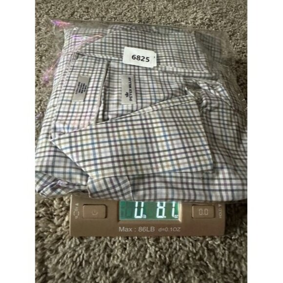 Peter Millar Mens Check Pattern Long Sleeve Button up Shirt Size XL Colorful - Picture 12 of 12